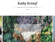 Tablet Screenshot of kathykristof.com